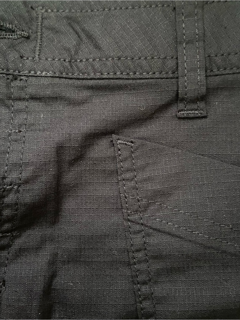 NWT prAna Palisades Ripstop Organic Cotton Mid Rise Black Shorts - 4 - Picture 6 of 8